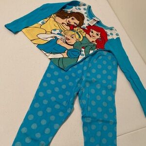 Disney Princess Teal Pajama Set